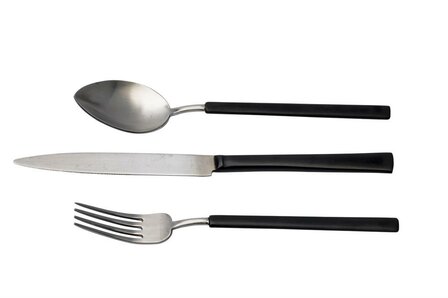 Studio Raw Black/Silver table spoon