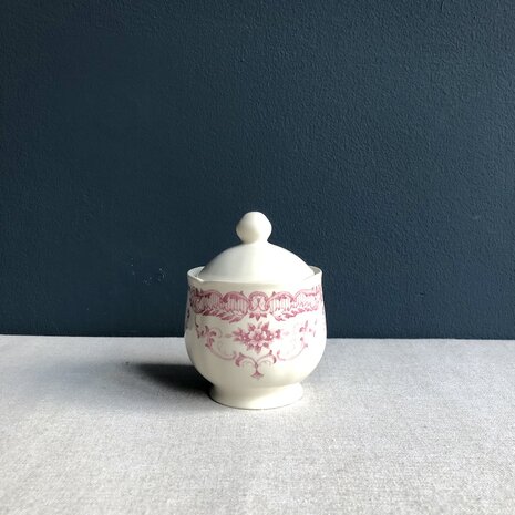 Rose sugar bowl pink