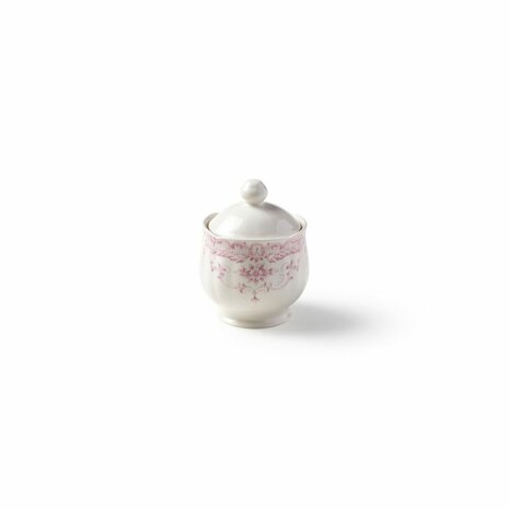 Rose sugar bowl pink