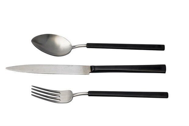 Raw Black/Silver table fork