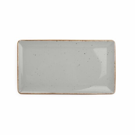 Grey Collect plate 24x13 cm