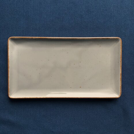 Grey Collect plate 24x13 cm