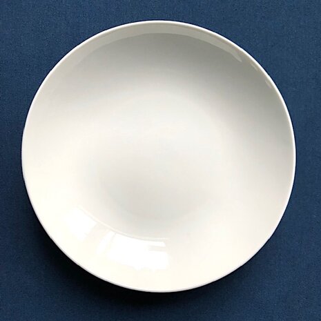 Perla White deep plate 21 cm