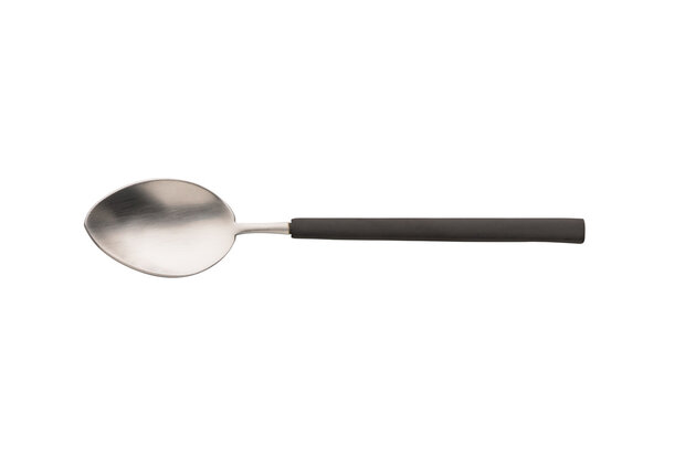 Raw Black/Silver coffee spoon 